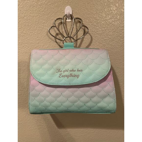 NWOT Loungefly Little Mermaid Ombre Scales Shell Handle Crossbody - Picture 1 of 7